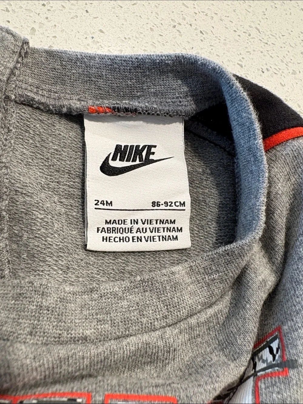 Nike Gray 'Just Do It.' Short Sleeve One-Piece Romper 24 Months
